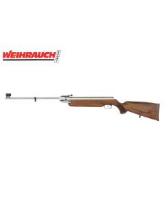 Weihrauch HW35E Stainless break barrel air rifle with walnut stock

