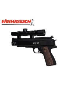 Weihrauch HW45 spring-powered air pistol with classic styling

