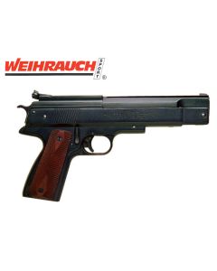Ex-display Weihrauch HW45 .22 air pistol with adjustable sights and black metal finish

