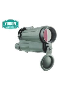 Yukon 20-50x50 WA spotting scope with rubber armour on tripod

