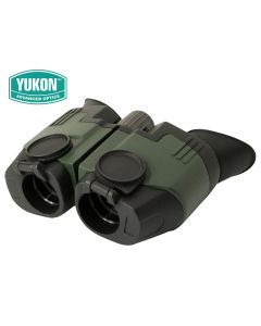 Yukon Sideview 10x21 pocket binoculars with black rubber finish

